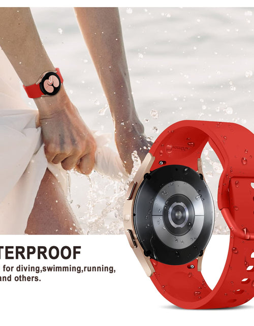 Load image into Gallery viewer, Apbands Silicone Sport Strap for Samsung Galaxy Watch 20mm Red Size 20mm
