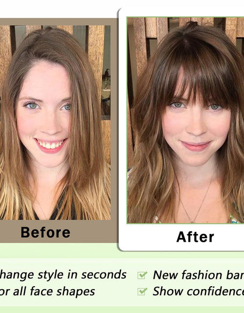 Load image into Gallery viewer, Maforsoon Clip in Bangs Fake Bangs for Women Medium Yellow Straight Hair
