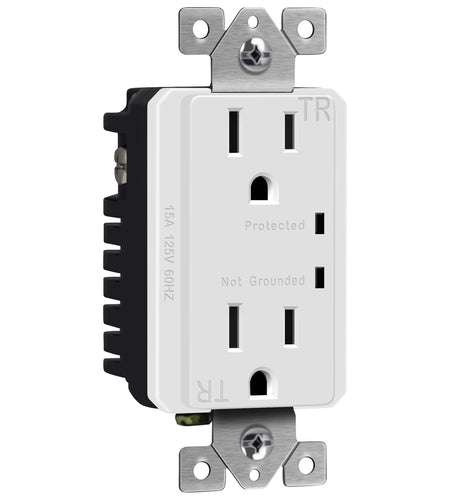 TOPGREENER Surge Protector 900J 2-Pole 15A 125V UL Listed White