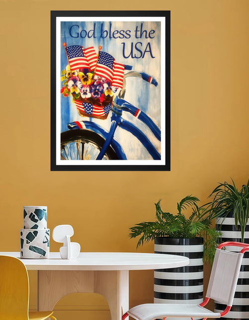 Load image into Gallery viewer, Miairivy God Bless The USA Diamond Art Kit DIY 5D Full Drill 12x16 inches
