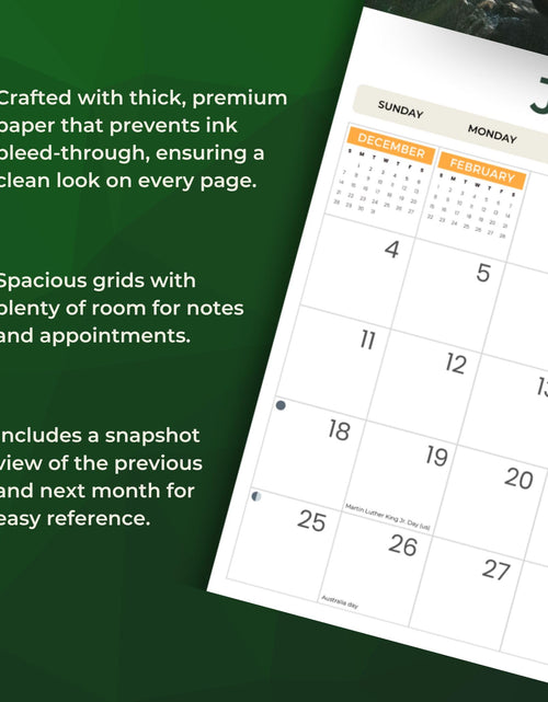 Load image into Gallery viewer, Just Calendars Men in Kilts 2026 Deluxe Wall Calendar 12x13.3 Large
