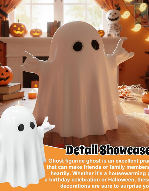 Load image into Gallery viewer, OYB Halloween Ghost Resin Figurine Spooky Decor Cute Finger Ghost A
