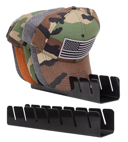 LOS ANGELES HAT CO INC Baseball Hat Organizer 14 Caps 2 Pcs Black