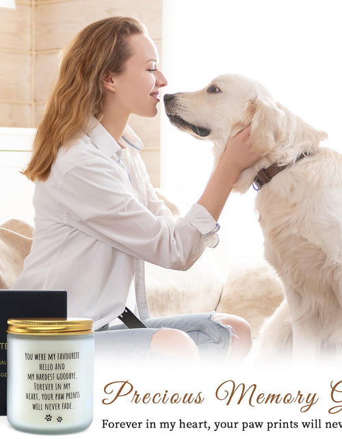 Load image into Gallery viewer, DFQ Freesia Scented Pet Memorial Candle Sympathy Gift for Dog Lovers
