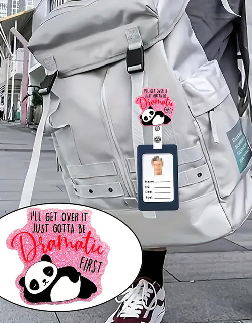 Load image into Gallery viewer, CHAONENG Funny Panda Nurse Badge Reel Retractable Clip Medical Worker ID A54
