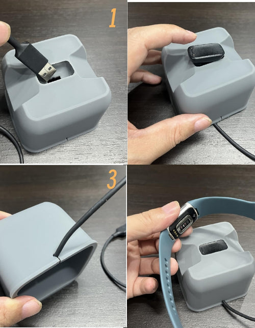 Load image into Gallery viewer, SNMIRN Magnetic Charger Dock Stand for Fitbit Charge 6/5/Luxe Light Blue
