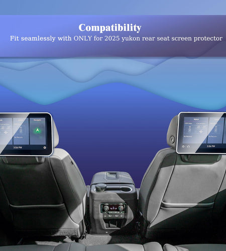 UFGDSHA 2pcs Rear Seat Screen Protector for 2021-2025 GMC Yukon Escalade