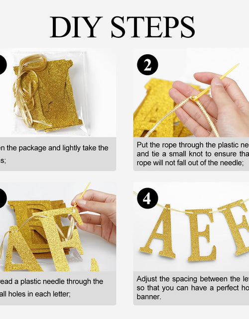 Load image into Gallery viewer, Zatain Big Scorpio Energy Banner Gold Horoscope Astrology Party Decor
