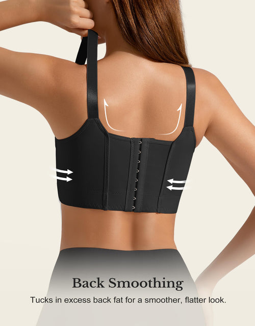 Load image into Gallery viewer, QDN Supportive Push Up Strapless Bra Black Size 42C
