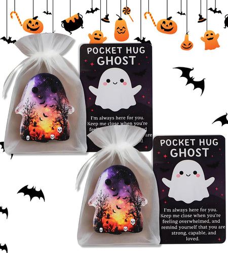 Generic Ghost Pocket Cards Halloween Comfort Black Inspirational Card A