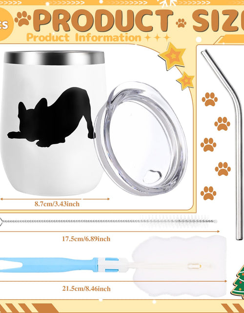 Load image into Gallery viewer, Yoiemivy French Bulldog Insulated Wine Tumbler Set 2, 12oz, Christmas Gift
