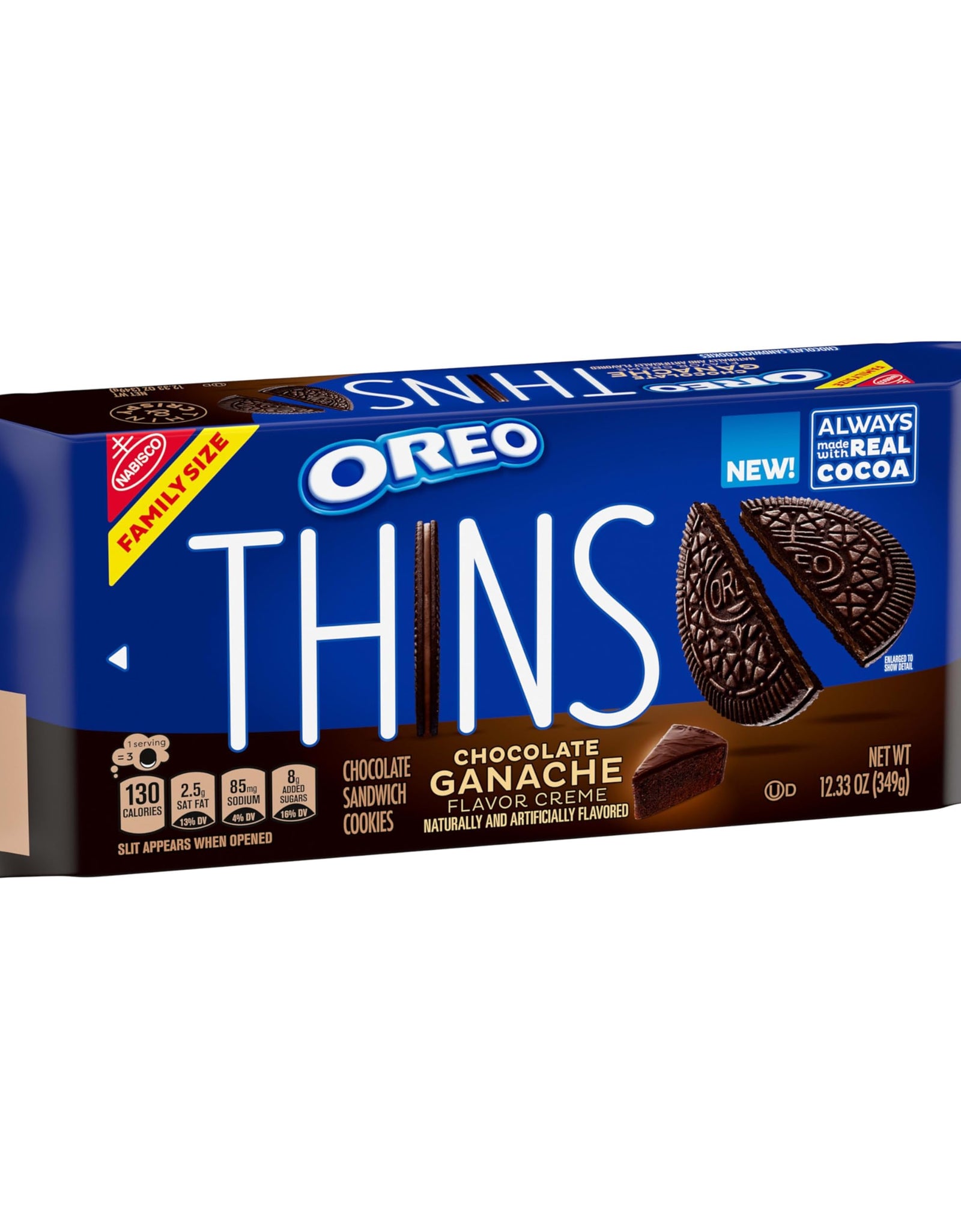 BestBy05/26 OREO Thins Chocolate Ganache Creme Sandwich Cookies 10 Count