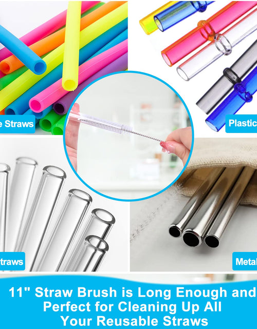 Load image into Gallery viewer, XANGNIER 3 Pack Stainless Steel Bottle Cleaner Brush Kit for Baby Bottles
