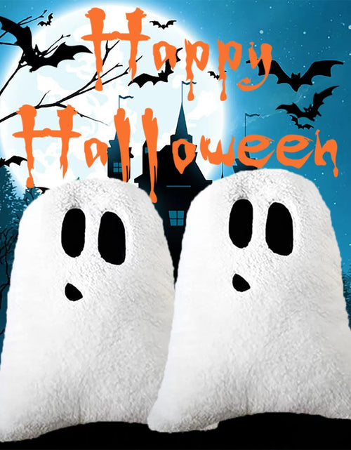Load image into Gallery viewer, WSARZAHE Halloween Ghost Decorative Throw Pillow Flannel 11.76x7.8 Inch
