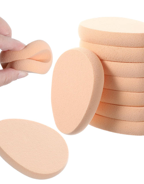 Load image into Gallery viewer, Hpmjz 8 Pcs Oval Puff Makeup Sponge Foundation Beige Soft Durable
