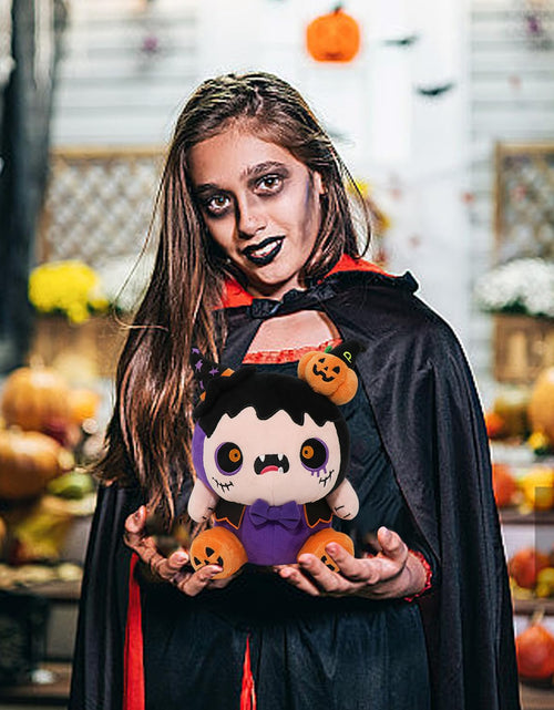 Load image into Gallery viewer, CAIYUEGG Halloween Monster Plush Purple Demon Witch Pumpkin 10 inch
