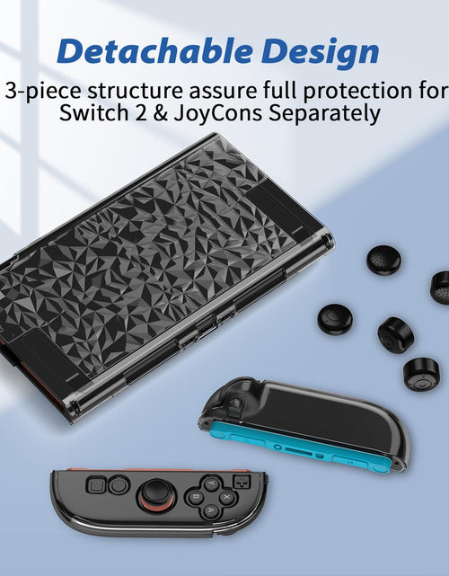 Load image into Gallery viewer, HEYSTOP Switch 2 Protective Case with Screen Protector Transparent Cover
