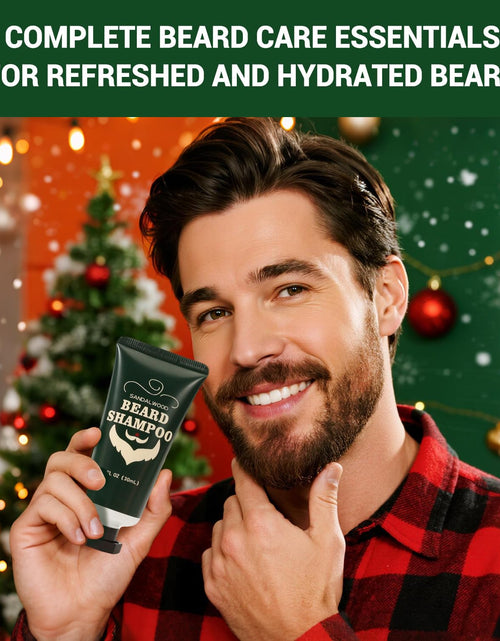 Load image into Gallery viewer, Rinse &amp; Robust Advent Beauty Calendar 2025 Beard Care Kit 24 Days Red
