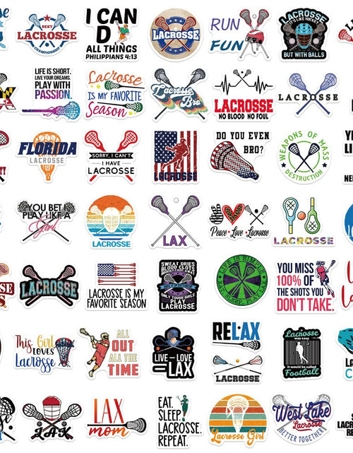 Load image into Gallery viewer, MAXSNOW Lacrosse Stickers Vinyl Decals Waterproof for Water Bottles Laptop Car
