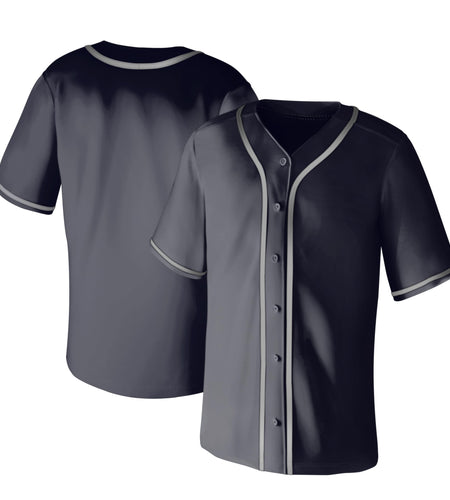 Aizqaoalk Baseball Jersey Men Short Sleeve Button Down Black Size 3X-Large