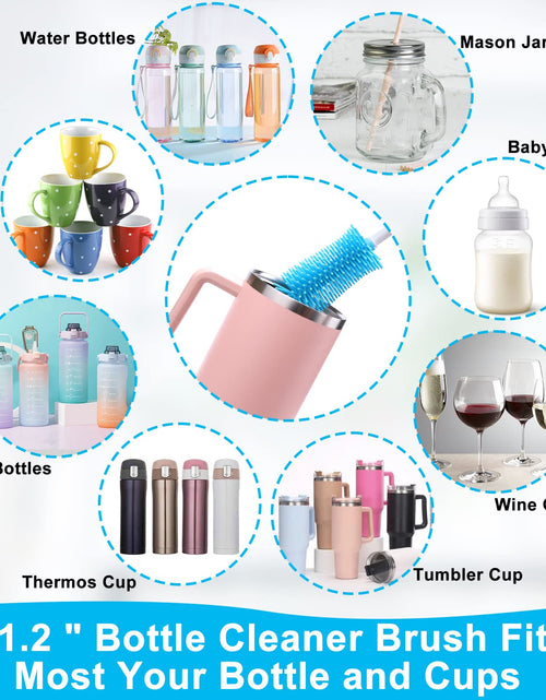 Load image into Gallery viewer, XANGNIER 3 Pack Stainless Steel Bottle Cleaner Brush Kit for Baby Bottles
