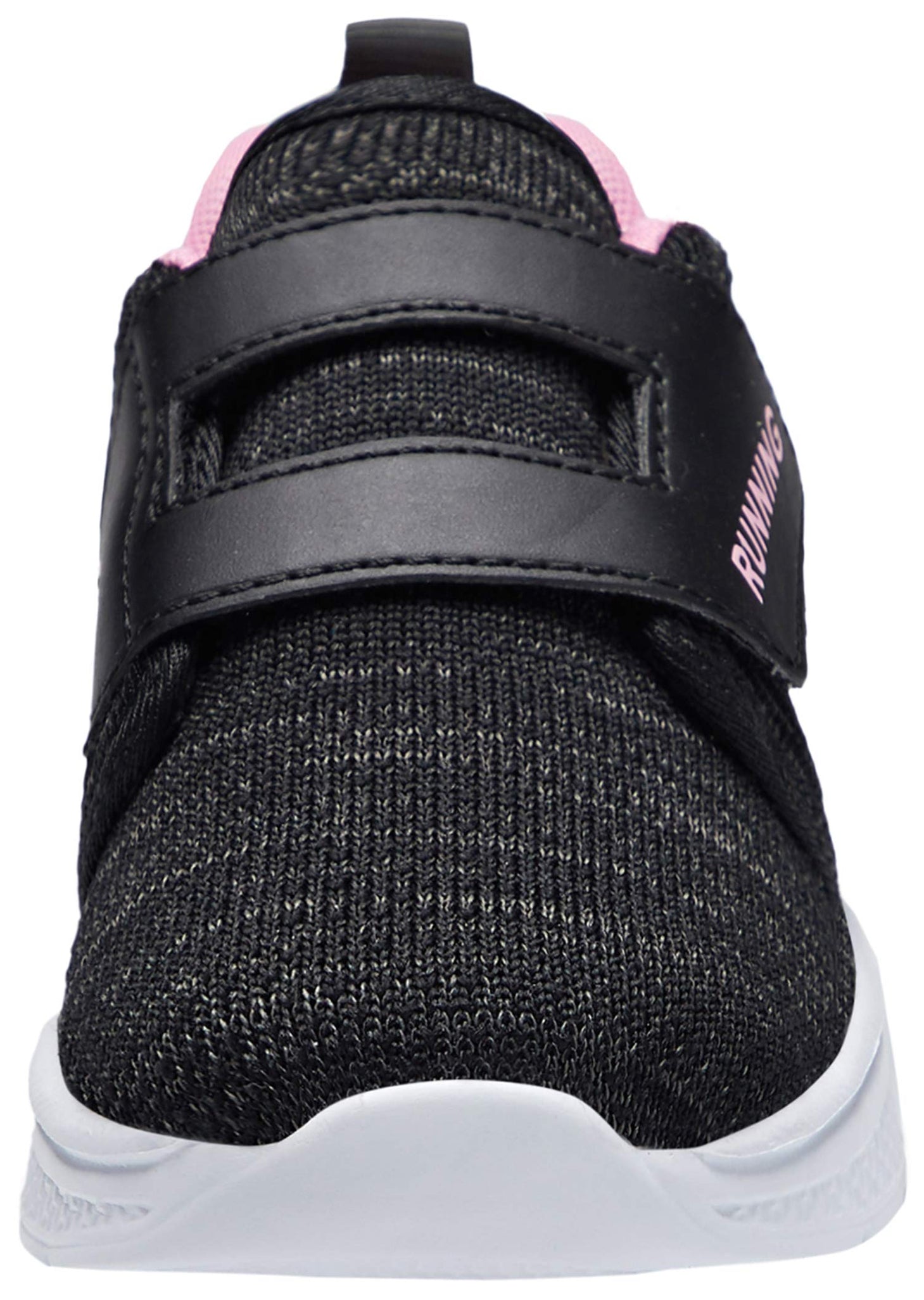 adituo Toddler Boys Girls Lightweight Athletic Sneakers Strap Black Pink Size 11