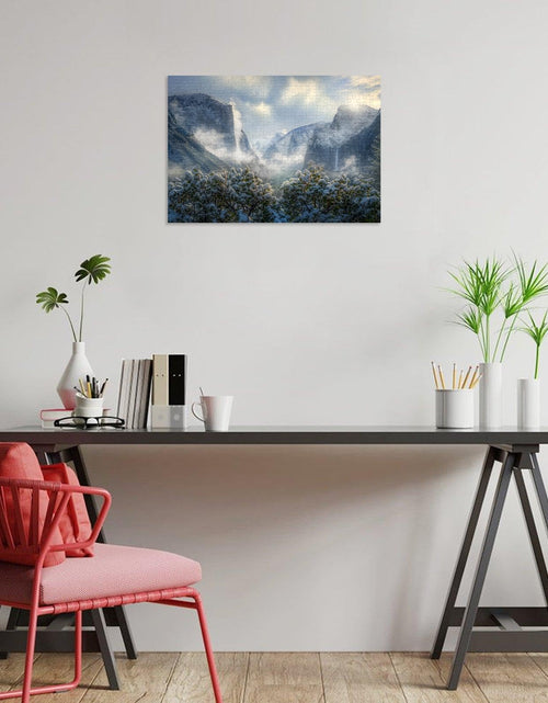 Load image into Gallery viewer, Artinhand Yosemite Snow Storm 300 Pieces Wooden Jigsaw Puzzle Gift
