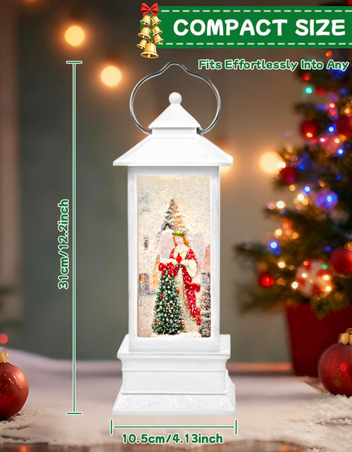 Load image into Gallery viewer, Little Glee Christmas Lantern LED Music Holiday Decoration Angel Tree Resin
