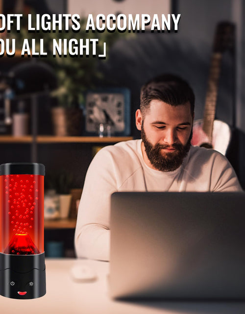 Load image into Gallery viewer, GANBIPU Volcano Lamp LED Multi-Color Changing Night Light Red Home Decor
