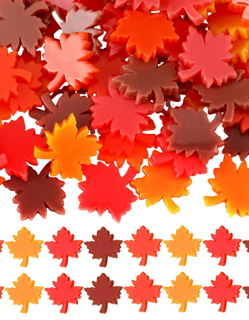 Load image into Gallery viewer, Soulchen 100 Pcs Mini Resin Maple Leaf Figurines Fall Yellow Orange Red
