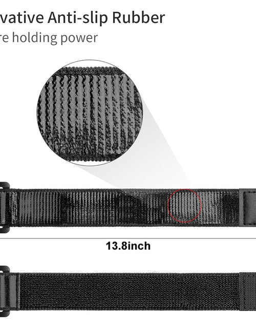 Load image into Gallery viewer, YUGYUM Golf Cart Fan Strap Reusable Adjustable Nylon Cinch Tie Black
