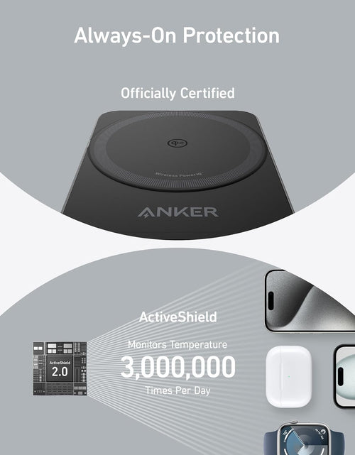 Load image into Gallery viewer, Anker MagGo Wireless Charging Station (Foldable 3-in-1)
