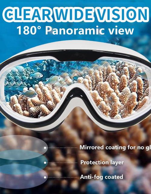 Load image into Gallery viewer, DCRWVCTON Adult Swim Goggles 2 Pack Anti-Fog Leak-Proof Clear with Ear Plugs
