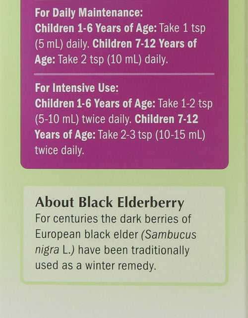 Load image into Gallery viewer, BestBy02/26 Nature's Way Organic Sambucus Kids Syrup Elderberry 4 fl oz
