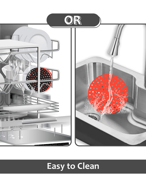 Load image into Gallery viewer, Viwehots Silicone Air Fryer Liners 8" Non Stick Reusable 4 Pack Mixed Colors
