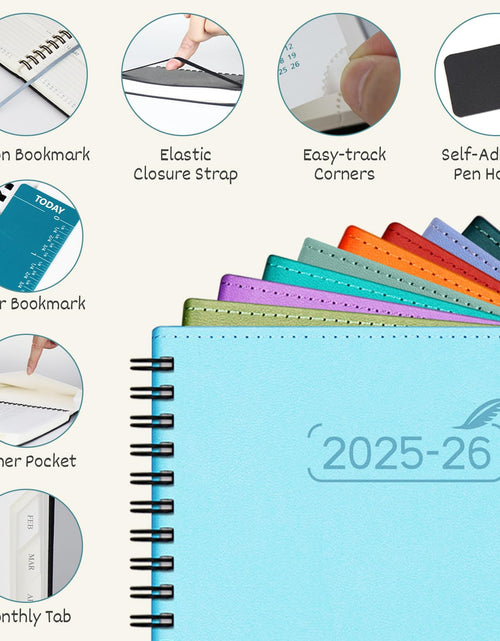 Load image into Gallery viewer, BEZEND 2026 Weekly Monthly Planner 8.5x11 Lavender PU Leather Softcover
