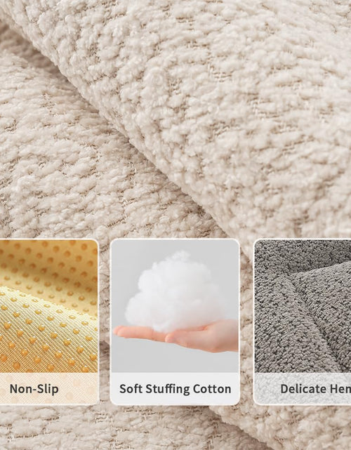 Load image into Gallery viewer, SOMAHE 3D Snow Fleece Small Animal Bed Grey 10x13.7x1 Inch
