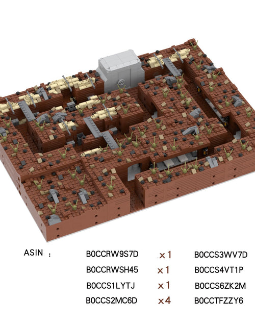 Load image into Gallery viewer, MOOXI WW2 Battlefield Military Block Set Right Corner 200PCS ABS
