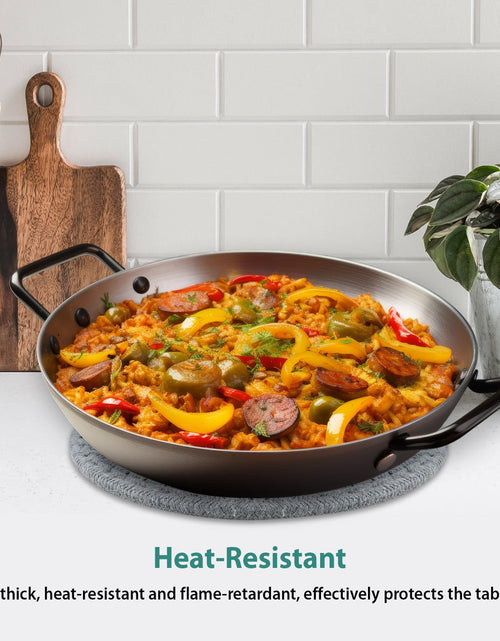 Load image into Gallery viewer, UKJENT Cotton Trivet Mats 4 Pcs Heat Resistant Pot Holders 7" &amp; 9" Multi Color
