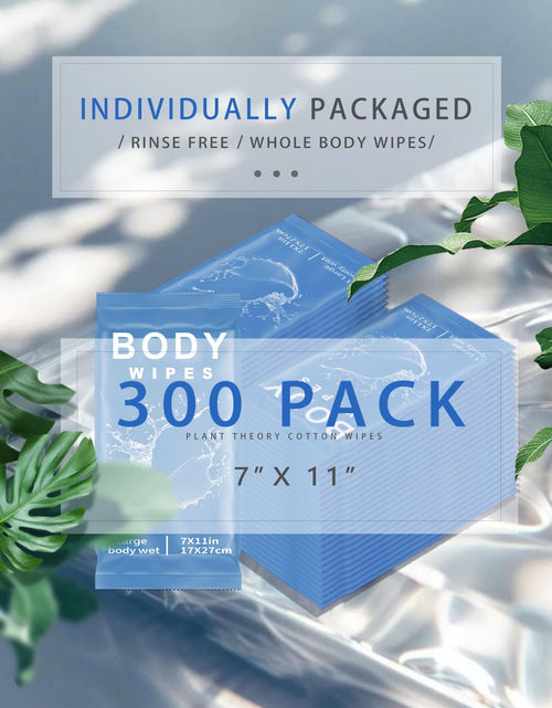 Load image into Gallery viewer, FUMMI 300 Pack Large Body Wipes Moisturizing No Rinse Bath Wipes Unscented
