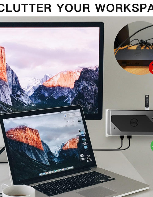 Load image into Gallery viewer, CaSZLUTION Docking Station Mount Clear for Dell D3100 Dock Holder
