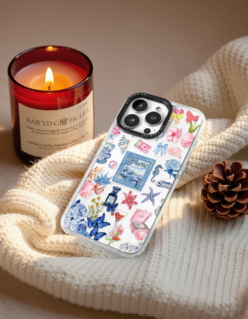 Load image into Gallery viewer, ChiCaseVer iPhone 14 Case Vintage Coastal Collage Glossy Soft TPU SunflowerCut
