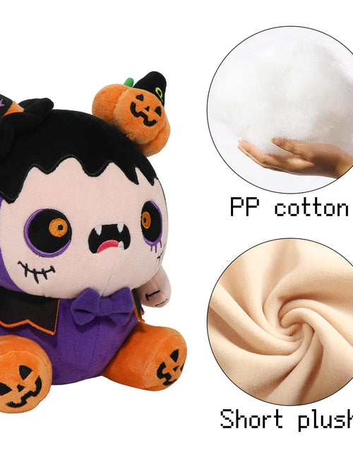 Load image into Gallery viewer, CAIYUEGG Halloween Monster Plush Purple Demon Witch Pumpkin 10 inch
