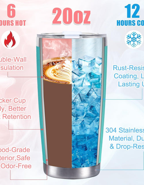Load image into Gallery viewer, CUPLOOV Pregnant Blue Tumbler 20oz Insulated Cup with Lid &amp; Straw

