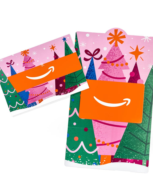 Load image into Gallery viewer, Amazon Gift Card Mini Envelope Festive Trees Christmas
