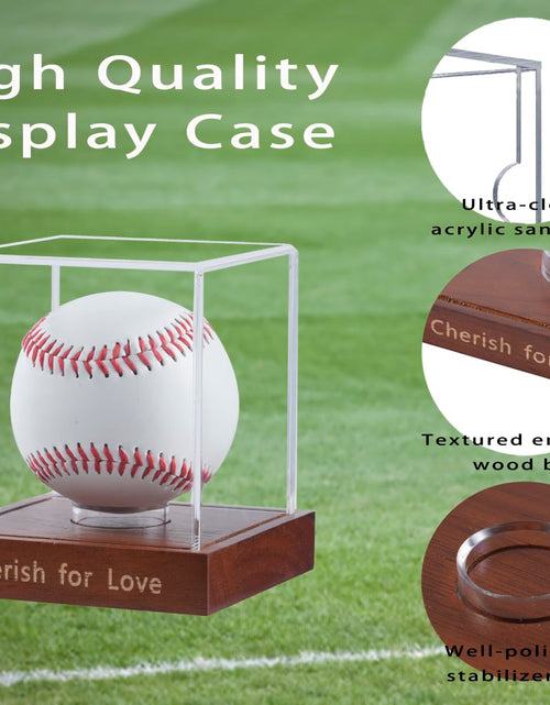 Load image into Gallery viewer, KASTANNY UV Protected Acrylic Baseball Display Case Clear Fits Official Size
