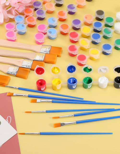 Load image into Gallery viewer, Dyrfolm 145 Pcs Mini Acrylic Paint Set 12 Colors Washable Bulk Pack
