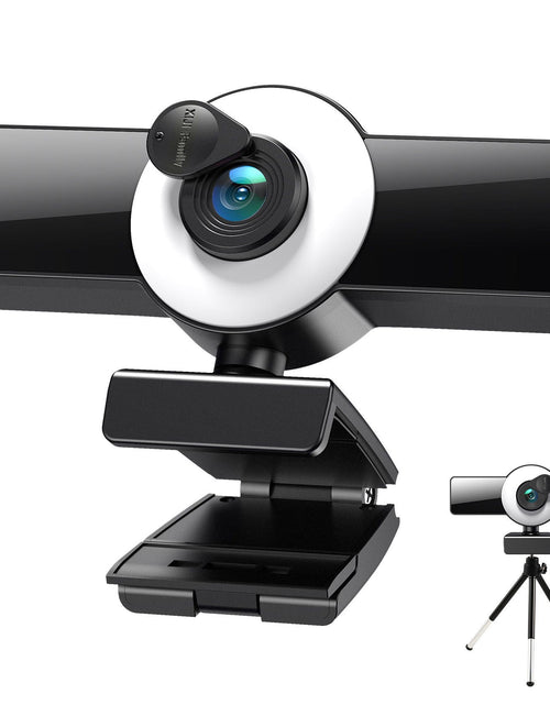 Load image into Gallery viewer, 4k beauty autofocus 1080p computer camera high-definition audio USB live streaming webcam2k fill light
