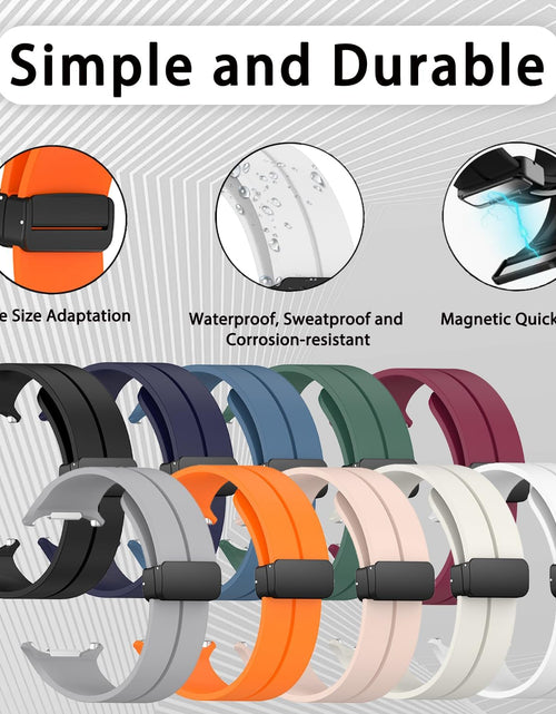Load image into Gallery viewer, GOLDTOLUCK Samsung Galaxy Watch 7 Ultra 47mm Silicone Sport Band Cream Size 47mm
