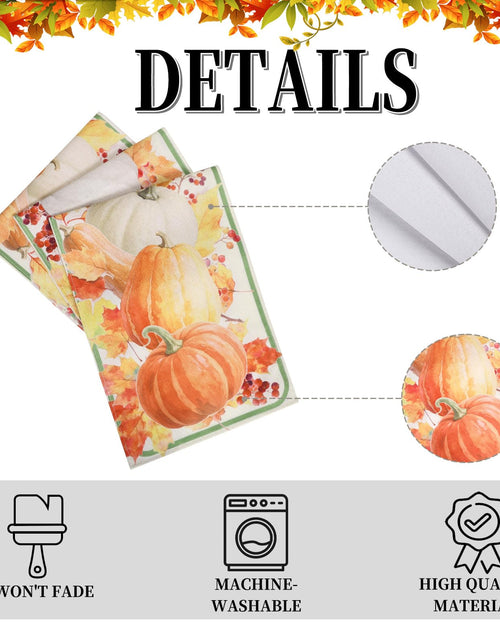 Load image into Gallery viewer, LULUXENIA Thanksgiving Table Runner Maple Leaves Pumpkin Fall Decor 13x72 Inch
